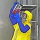 pvc supported hand gloves